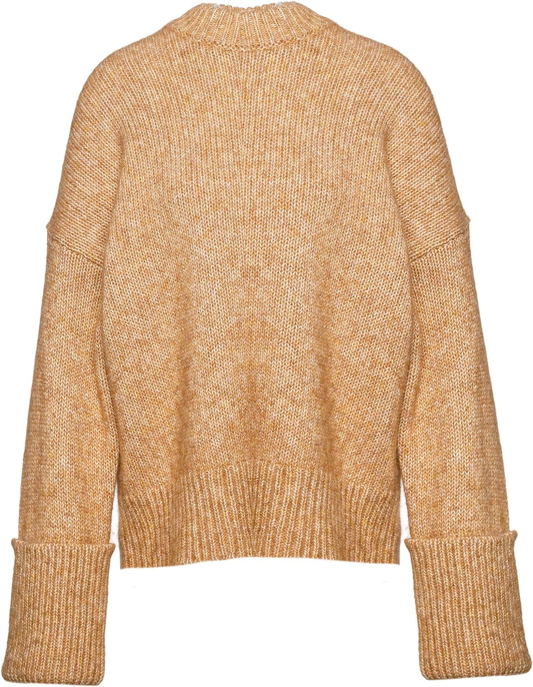 BOSS Hugo Relaxed-Fit Pullover WORVEGIAN aus Baumwoll/Alpaka Mix Farbe braun 235 (M)