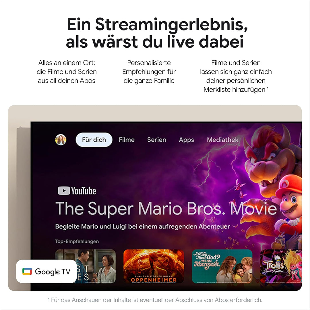 Google TV Streamer 4K – entspannte Unterhaltung durch schnelles Streaming und Fernbedienung mit Spra