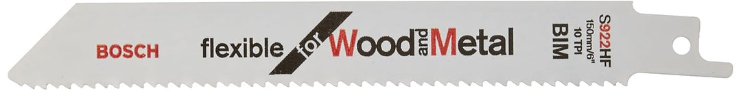 Bosch Accessories Bosch Professional 100 Stück Säbelsägeblatt S 922 HF Flexible for Wood and Metal (