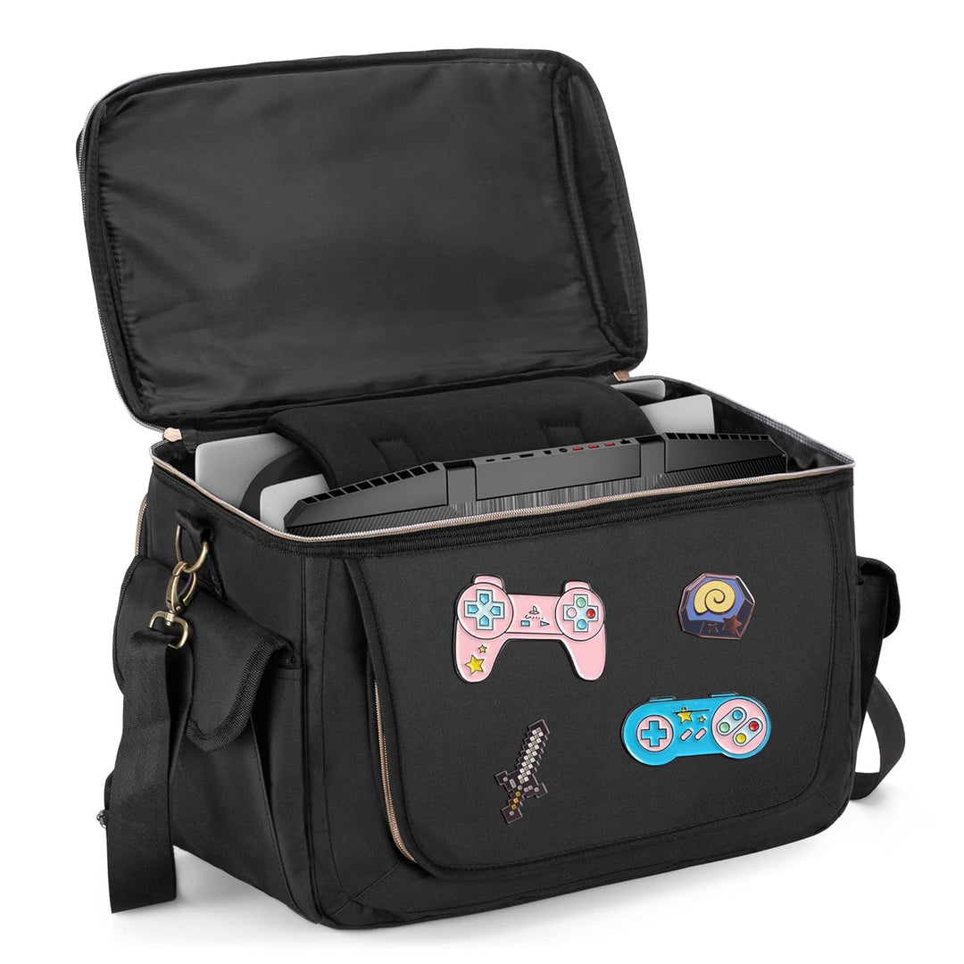 Trunab Gaming Console Tasche, Kompatibel mit PS5/PS4/Xbox One, Schützende Reisetasche für Controller