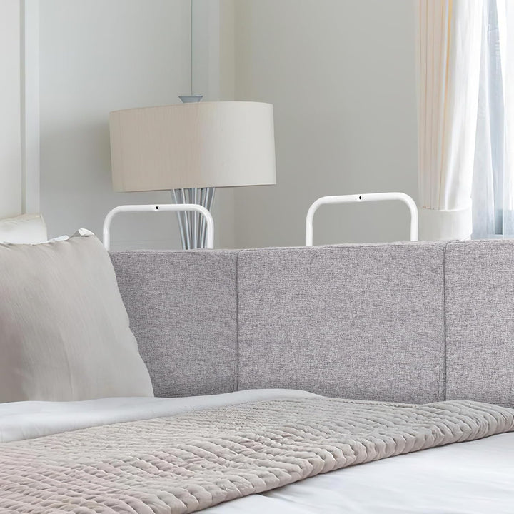 Ansobea 50x28cm Bettgitter Rausfallschutz Babybettgitter, Kinderbettgitter 5-Loch Höhenverstellbar,