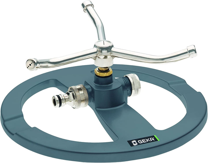 GEKA 3-Arm-Kreisregner (korrosionsfeste verzinkte Teile, idealer Halt auf Wiese, Feld etc.) 17.0005.