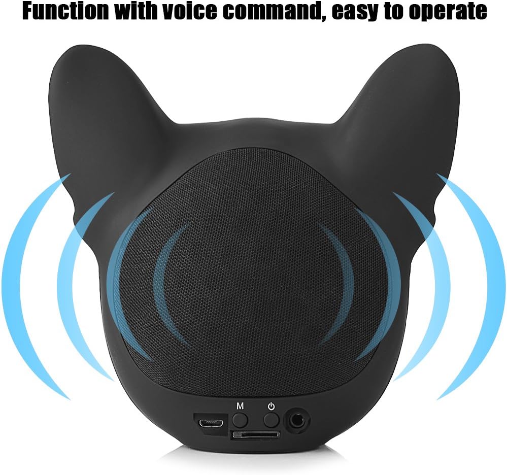 Goshyda -Bluetooth-Lautsprecher, hochwertiger tragbarer hundeförmiger Stereo-Sound-Musikplayer Musik