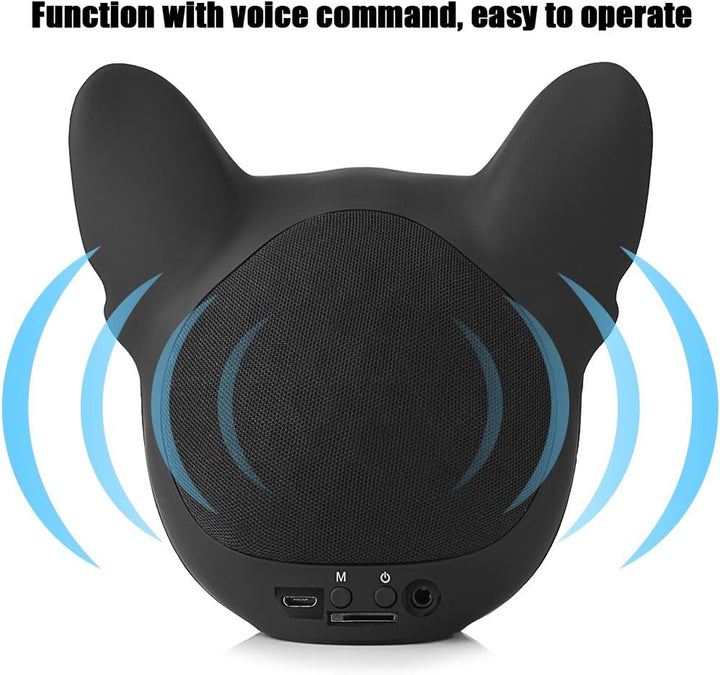 Goshyda -Bluetooth-Lautsprecher, hochwertiger tragbarer hundeförmiger Stereo-Sound-Musikplayer Musik