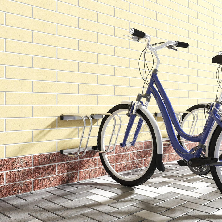 WOLTU Fahrradständer 2 Fahrräder Ständer Mehrfachständer Mehrfach-Fahrradständer für 2 Fahrräder FZ1