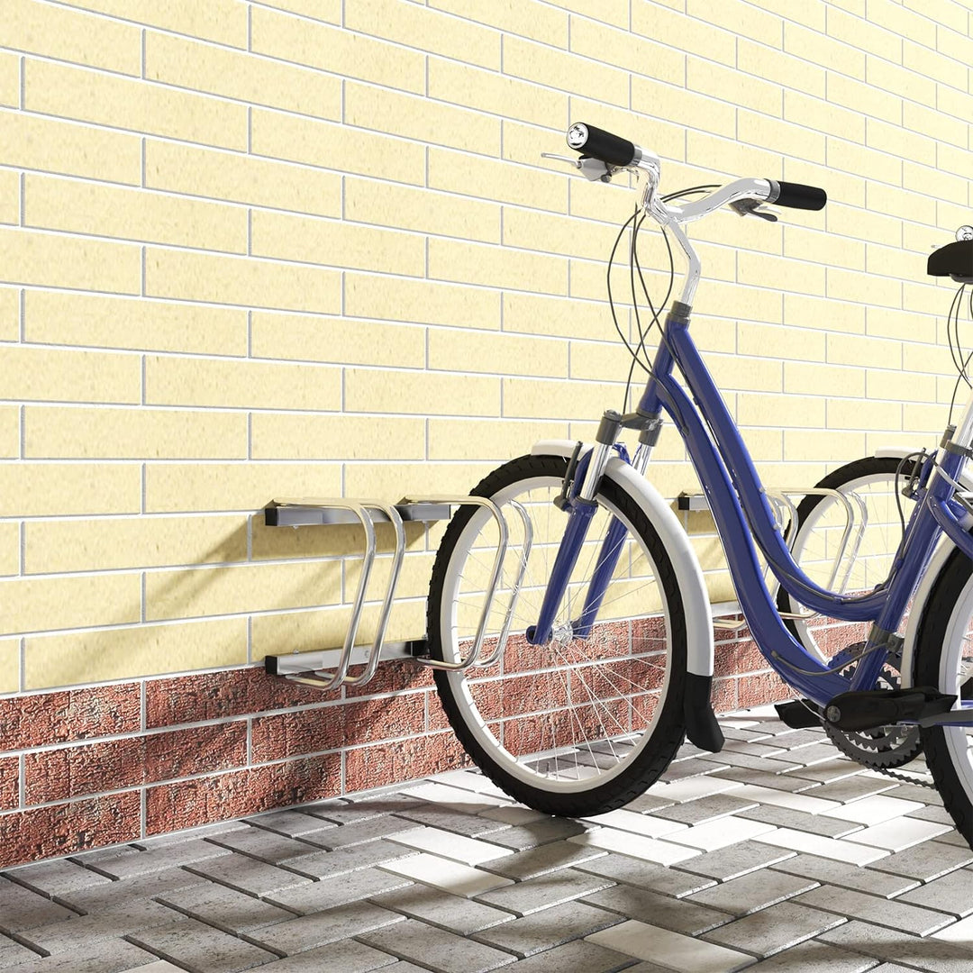 WOLTU Fahrradständer 2 Fahrräder Ständer Mehrfachständer Mehrfach-Fahrradständer für 2 Fahrräder FZ1