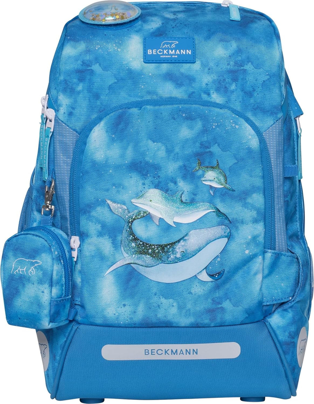 BECKMANN, Schulrucksack-Set Active Air FLX, 6-teilig, Grundschule, inkl. Regenüberzug, 22L Ocean, Oc