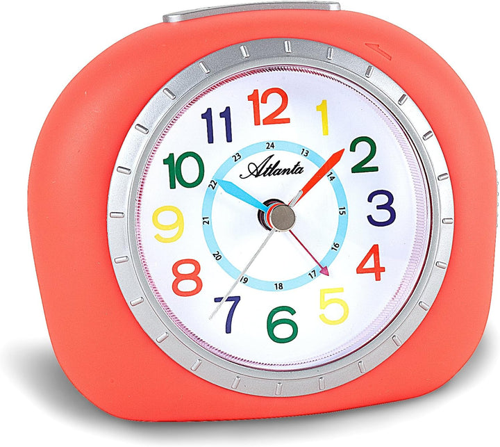 Kinderwecker Mädchen ohne Ticken Rot Orange Analog - 1966-1, Orange