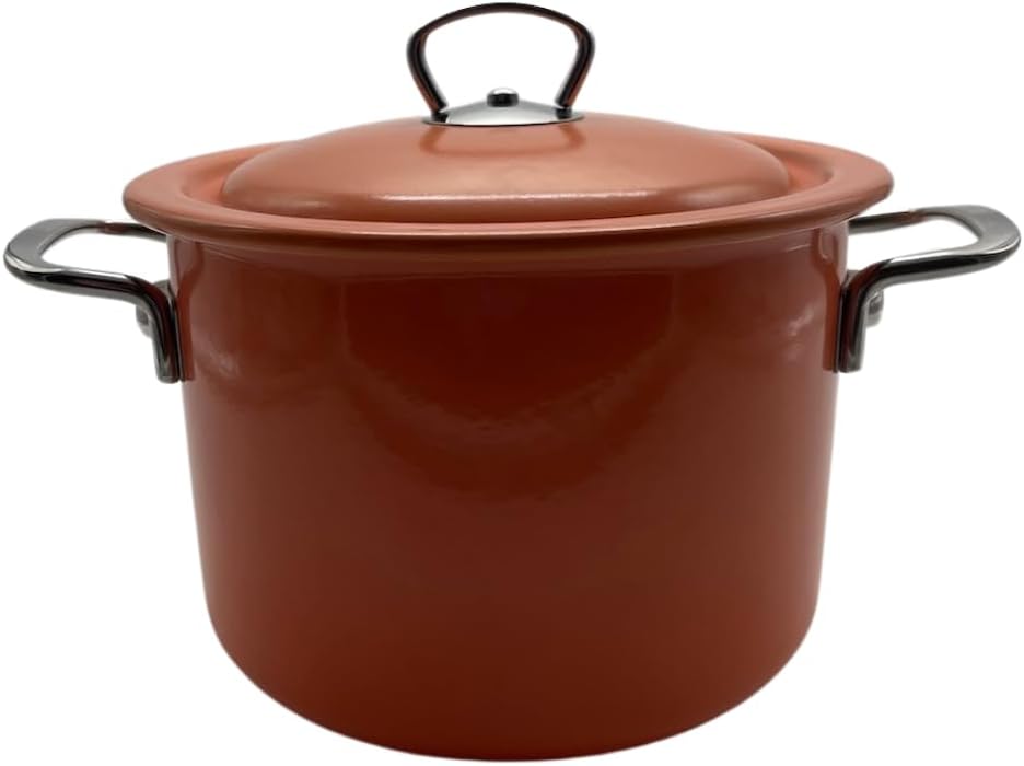 Riess, 2189-001, Fleischtopf mit Deckel 20cm, 4L, Emaille, CLASSIC Edition, Mango