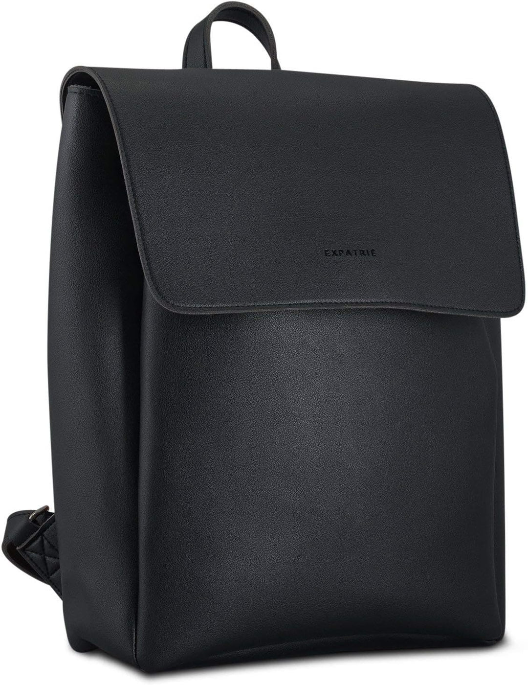 Expatrié Rucksack Damen Elegant Schwarz - Noelle - Moderner Lederrucksack Für City, Business, Uni -