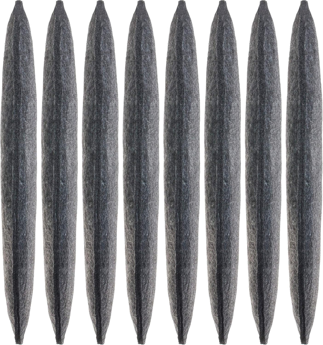 Brandsseller Sitzkissen Filz Rund Ø Stuhlkissen Sitzpolster Auflagen 8er-Set Anthrazit 8 Stück (1er