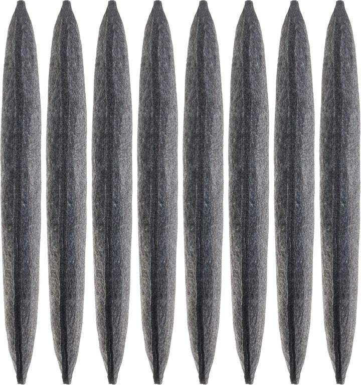 Brandsseller Sitzkissen Filz Rund Ø Stuhlkissen Sitzpolster Auflagen 8er-Set Anthrazit 8 Stück (1er