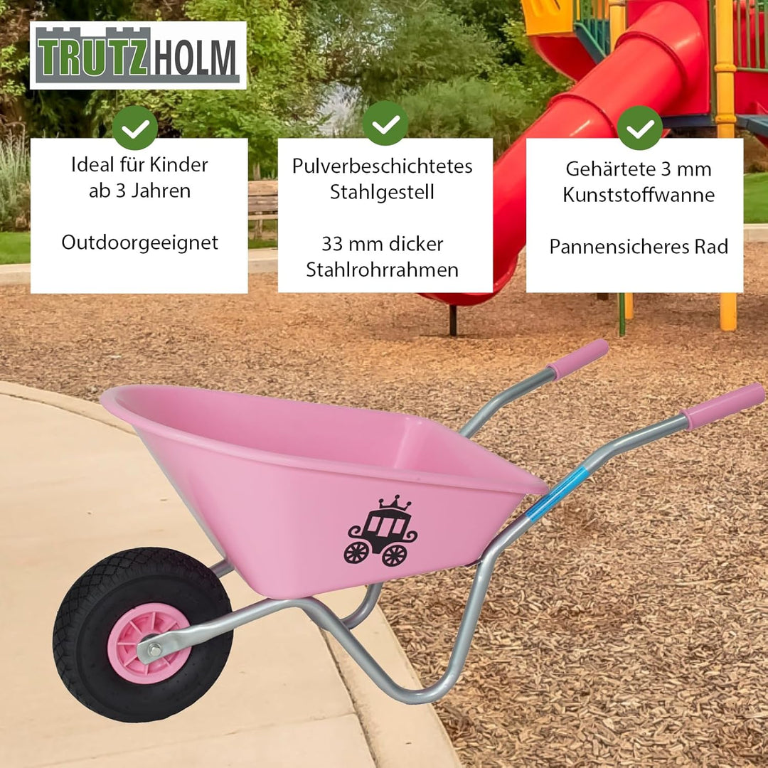 Kinderschubkarre Schiebkarre Metallschubkarre Gartenkarre Diverse Motive Lokomotive Feuerwehr Prinze