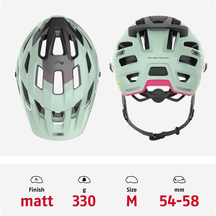 ABUS MTB-Helm Moventor 2.0 MIPS - Fahrradhelm mit Aufprallschutz für den Geländeeinsatz - All-Mounta