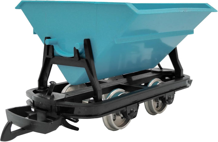 ML-Train 3er Set Kipplore Feldbahnwagen mintgrün Spur-G als Bausatz für Ihre Gartenbahn