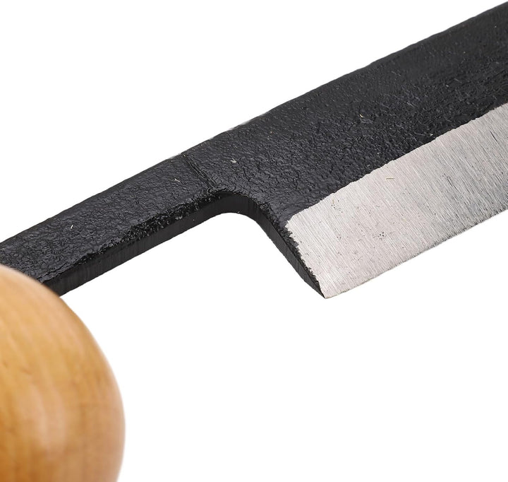 banapoy Zieh-Messer, Wolfram-Stahl 6 Zoll Straight Draw Knife Entrindungswerkzeug, Anti-Rutsch Holzg