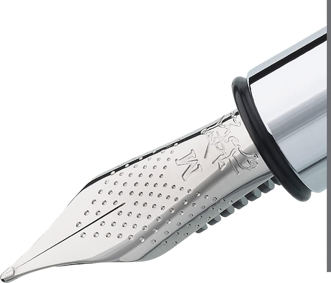 Faber-Castell 148140 - Füllfederhalter AMBITION Edelharz, Feder: M, Schaftfarbe: schwarz / silber Ed