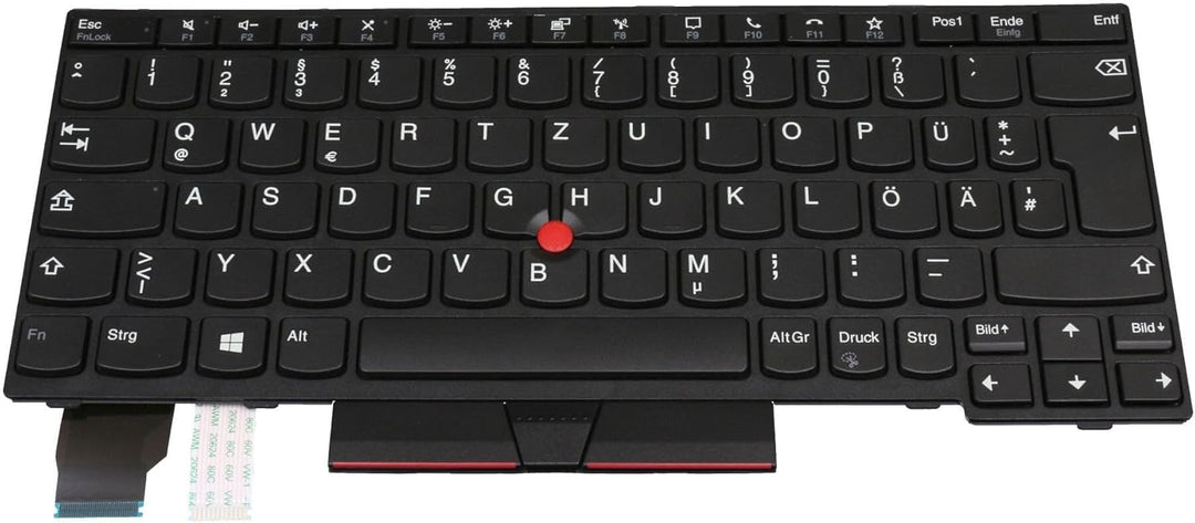 IPC-Computer Lenovo 5N20V43156 Original Tastatur DE (deutsch) schwarz/schwarz mit Mouse-Stick