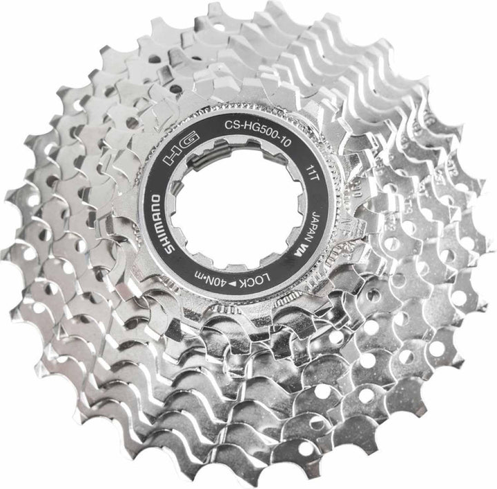 SHIMANO CS-HG500 // 10-Fach Kassette (11-25 Zähne) Silber, Silber