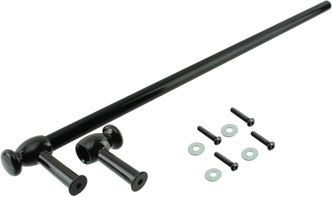 spares2go 'Cut to Grösse Tür Griff/Handtuchhalter für Kaminöfen Ofen Herdarten geeignet (schwarz)