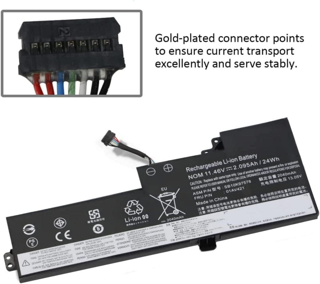 PUGASR 01AV421 01AV489 SB10K97578 Laptop Akku Kompatibel mit Lenovo ThinkPad T470 T480 A475 A485 TP2