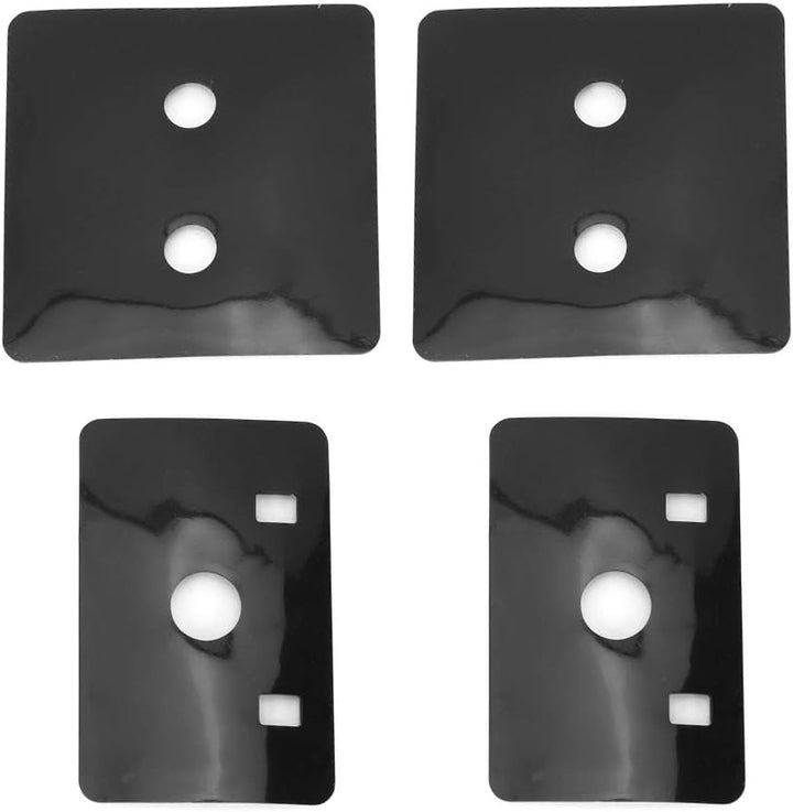 Bediffer 1 Paar Haubenverriegelungsschloss, Fronthaubenschnalle, Schwarzes Metallhaubenverriegelungs