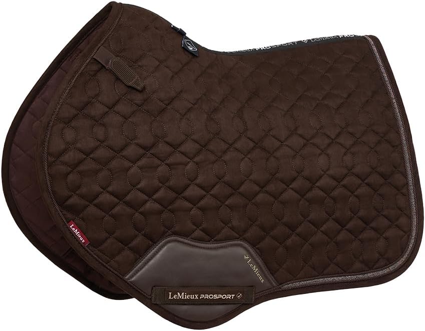 LeMieux Schabracke Crystal Suede Braun - Dressur Full/WB - Braun, L