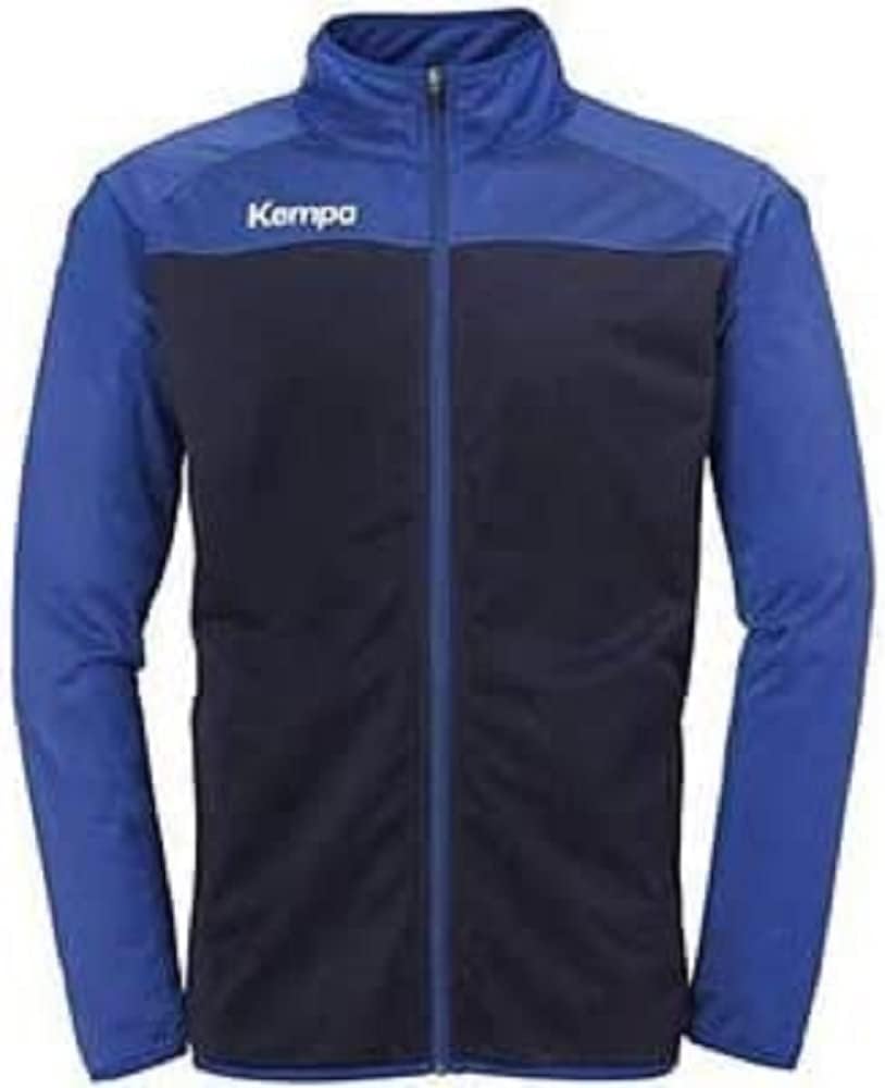 Kempa Kinder Prime Poly Jacke Sportjacke, Marineblau / Königsblau, 152