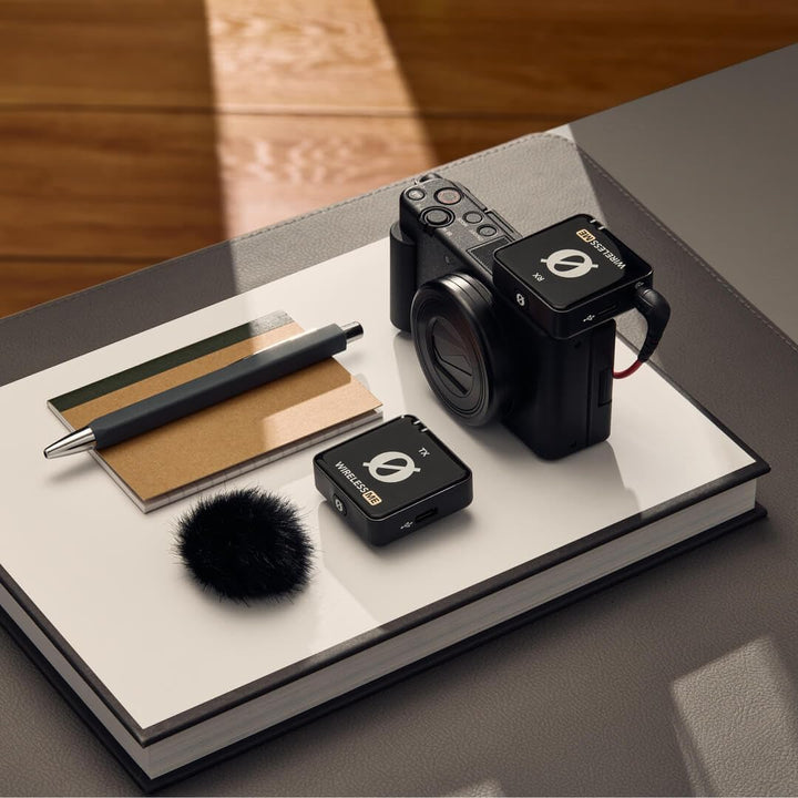 Rode Wireless ME Drahtlos-Mikrofon-Set + Interview GO Handadapter + keepdrum Fell-Windschutz BK Schw