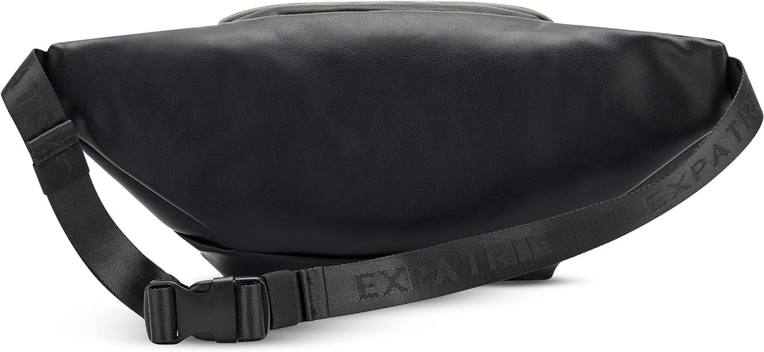 Expatrié Bauchtasche Damen Schwarz - Justine - Brusttasche für Reise, Festival & Sport - Stylische B