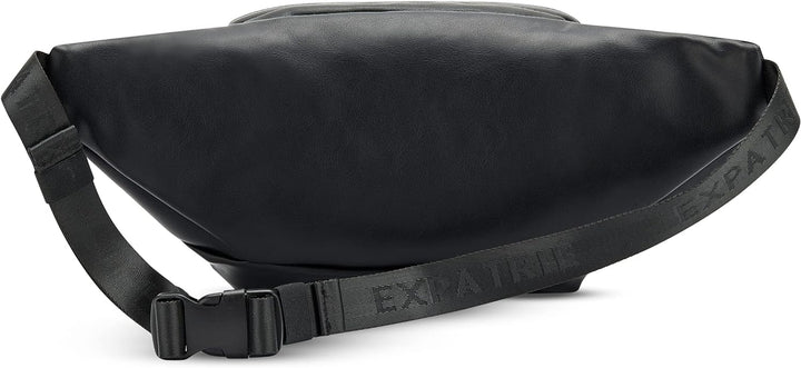 Expatrié Bauchtasche Damen Schwarz - Justine - Brusttasche für Reise, Festival & Sport - Stylische B