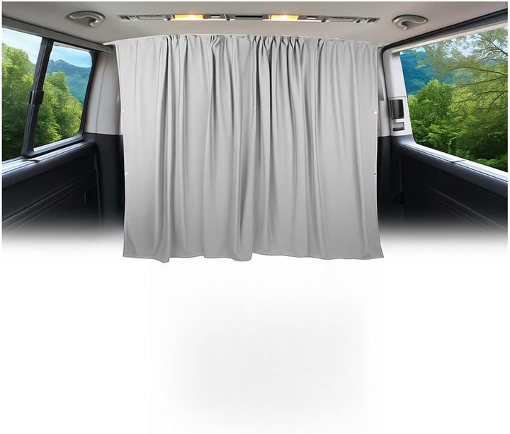 Autogardinen Fahrerhaus Mass Gardinen kompatibel mit VW Caddy L1 L2 Sonnenschutz Grau 130x180 Beige,