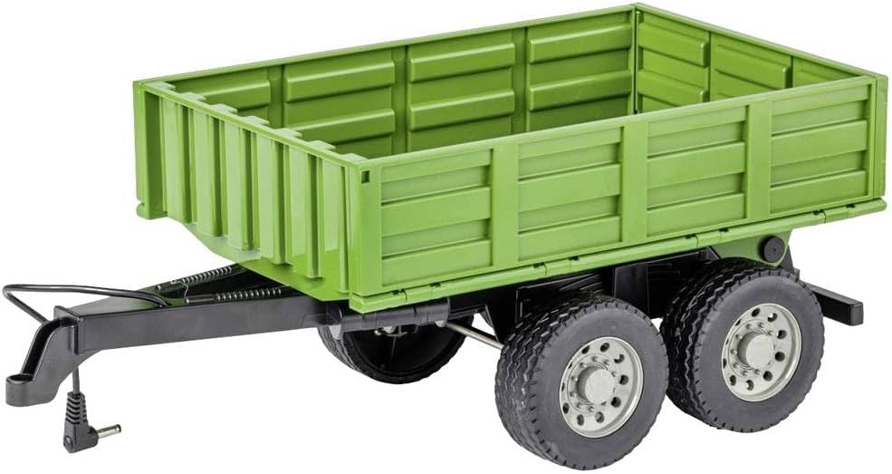 Carson 500907660 1:16 Anhänger für RC Traktor grün - Ferngesteuertes Fahrzeug, RC Traktor, Zubehör f