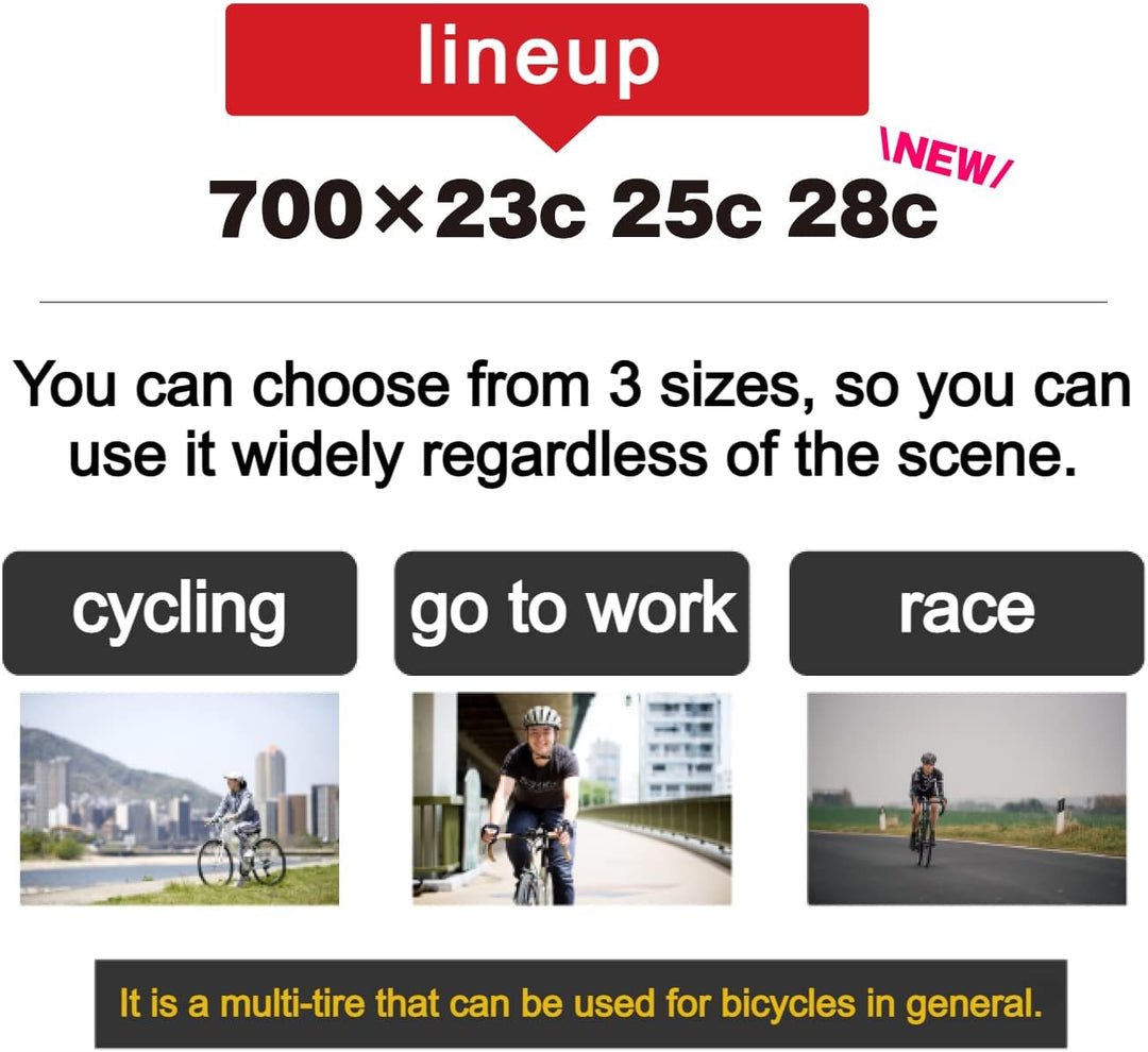 GORIX Rennradreifen 700×23C 25C 28C 32c 35c Fahrrad (Gtoair) 700×23c Black×Red(1 Tire), 700×23c Blac