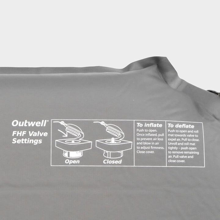 Outwell Unisex – Erwachsene Dreamcatcher Selbstaufblasende-Matte, Oliv, Single 10 cm