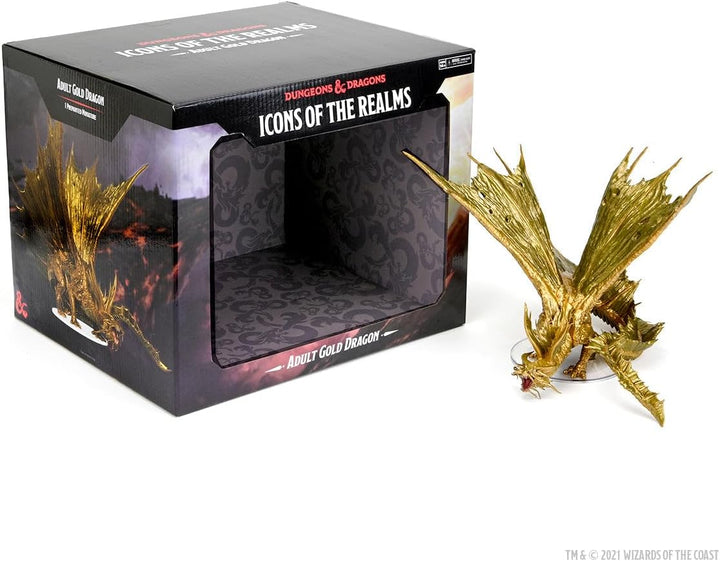 D&D Icons of The Realms: Adult Gold Dragon Figur | DnD Miniaturen