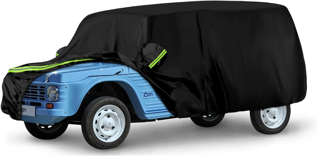 Autoabdeckung Passend für Citroen Mehari 1968-1988, wasserdichte Vollgarage Autoplane mit Reissversc