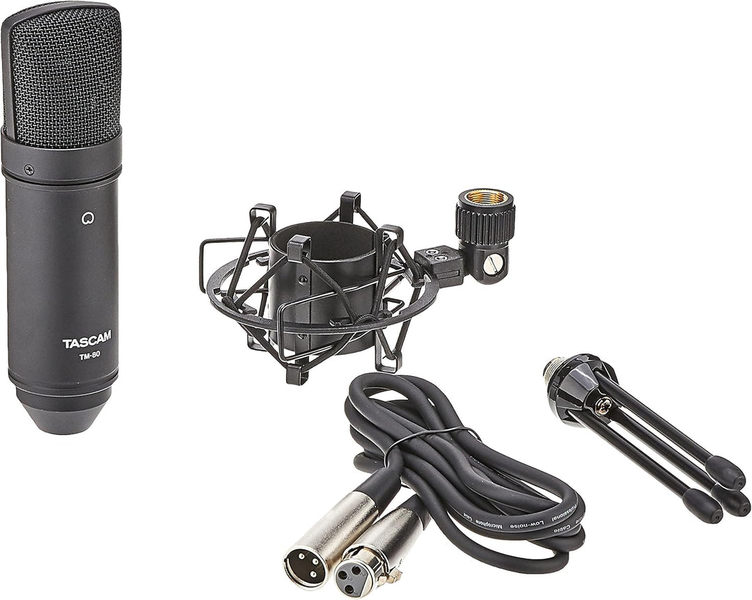 Tascam TM-80B Kondensatormikrofon, Schwarz TM-80B Schwarz, TM-80B Schwarz