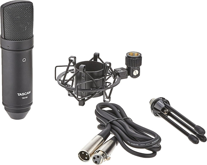 Tascam TM-80B Kondensatormikrofon, Schwarz TM-80B Schwarz, TM-80B Schwarz