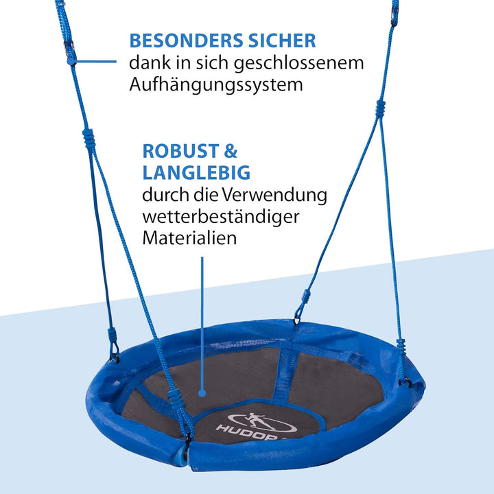 HUDORA Schaukelgestell Single - Schaukel Outdoor für Garten - Kinderschaukel - Schaukelsitz aus Kuns