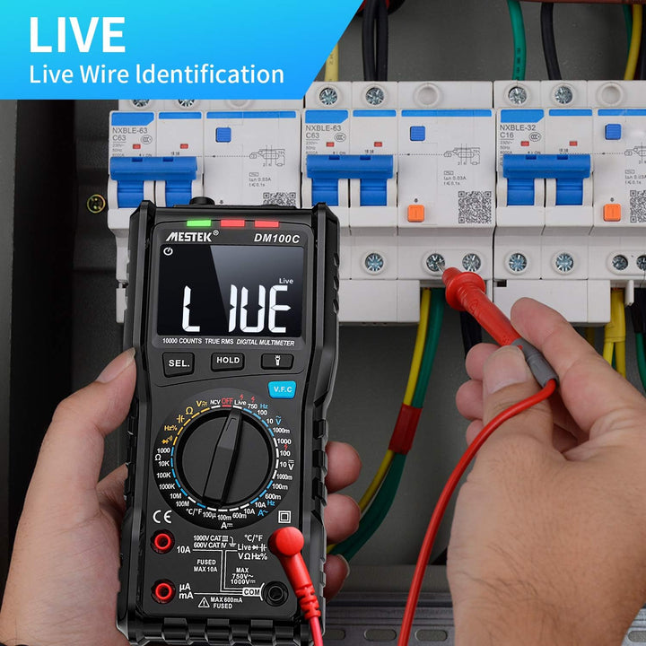 Digital Multimeter Spannungsprüfer AC DC Strommessgerät Stromzähler MESTEK Auto/Manueller Bereich Tr