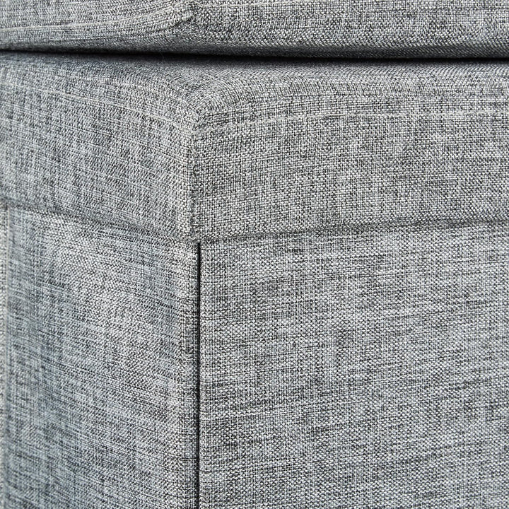 Relaxdays Faltbarer Sitzhocker mit Lehne L HBT 73 x 76 x 38 cm Sitzbank und stabiler Sitzcube als Fu
