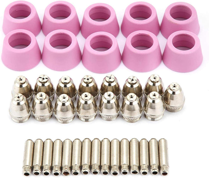 Kuuleyn Plasmaschneider Zubehör P60, 40 Stück/Set AG60 SG55 Plasmaschneider Schneidbrenner Verbrauch