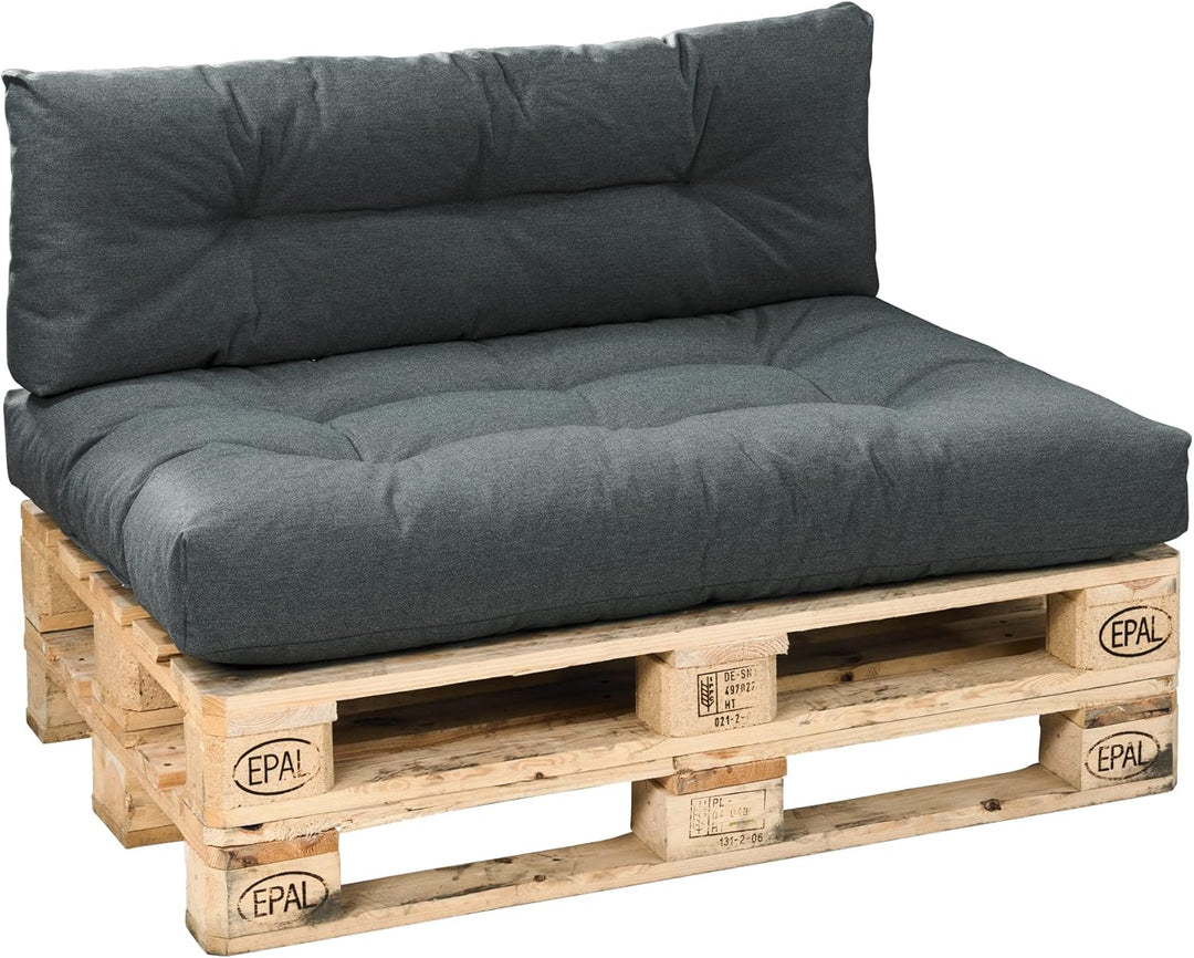 Traumnacht Outdoor Palettenauflage mit Schaumstoffstäbchen gefüllt, Palettenkissen, Palettenpolster