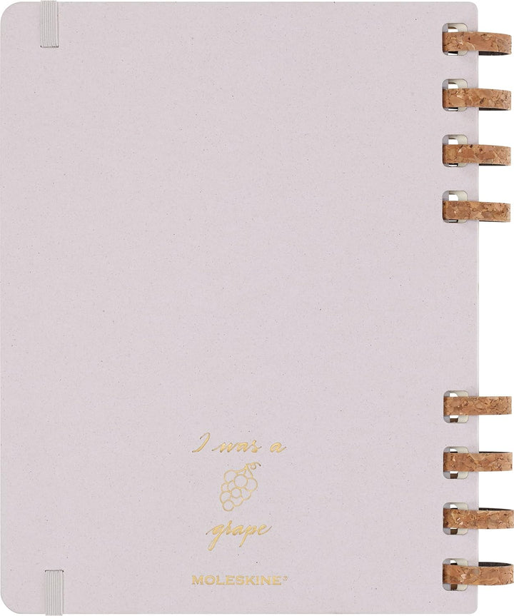 Moleskine Undatierter Monatsplaner, 12-Monats-Spiralplaner mit Festem Einband, Grösse: XL 20 x 25 cm