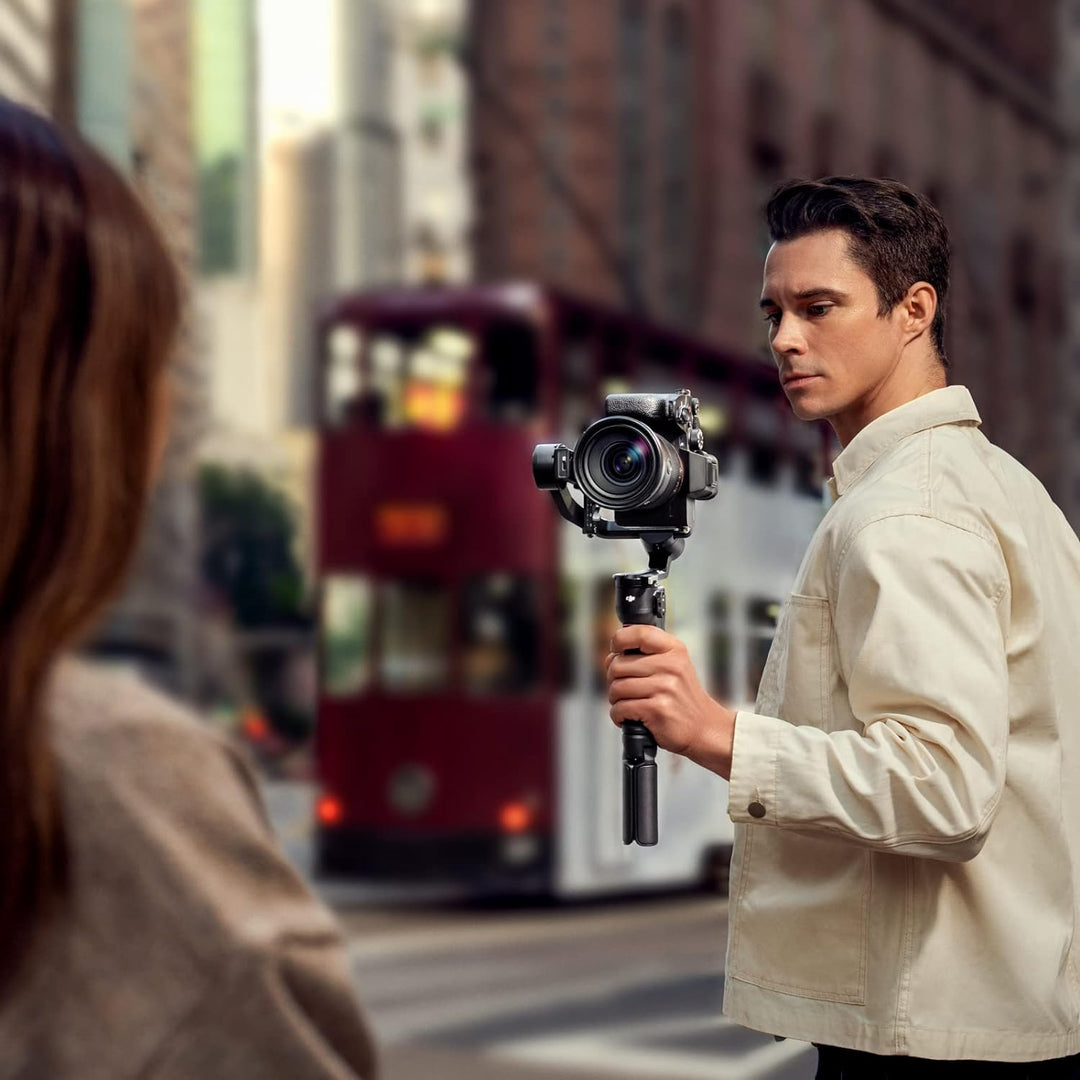 DJI RS 3 Mini, Leichter Stabilisator mit auf DREI Achsen stabilisiertem Gimbal für Canon/Sony/Panaso