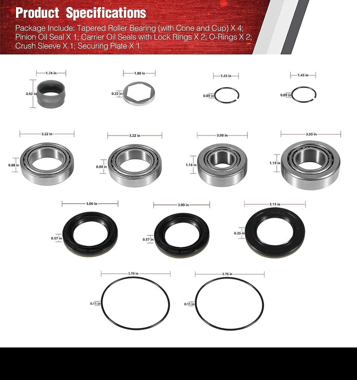 Typ 210 Differential Lager-Reparatursatz passend für BMW M3, M5, E36, E46, E28, E34, E39, E24, E23,