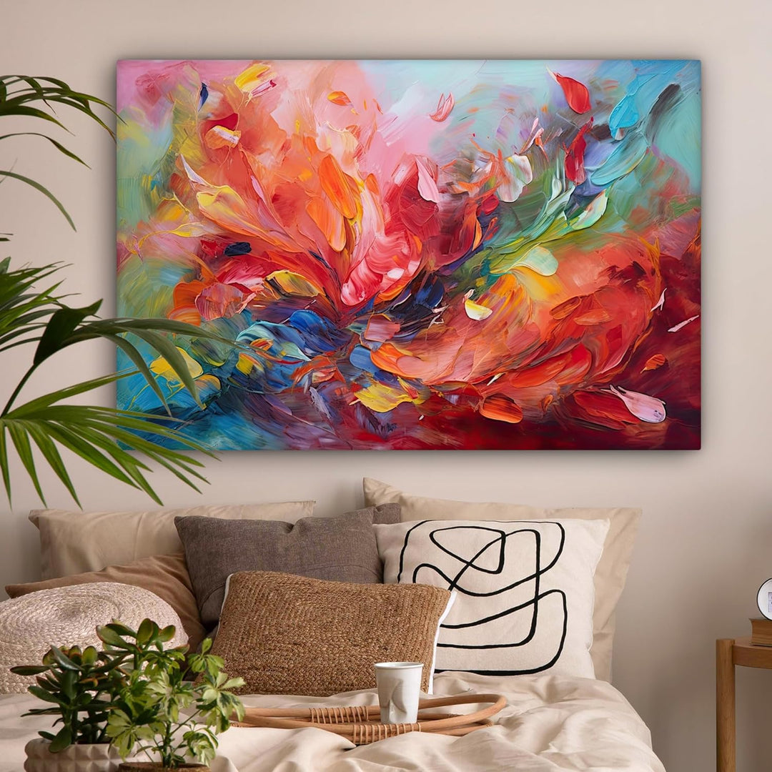 MuchoWow© Wandbilder Gross 120x80 cm XXL Schlafzimmer Home Deko Wohnung Bild Wohnzimmer Fotoleinwand