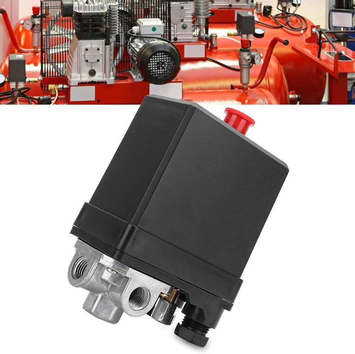 380V 3-Phasen-4-Loch-Druckventil mit vertikalem Druckschalter G1/4 "Luftkompressorregler