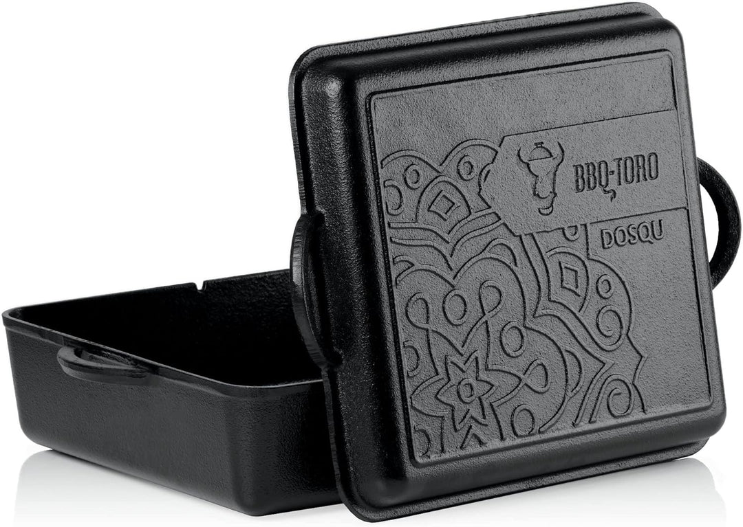 BBQ-Toro Ultimate Dutch Oven Pan mit PRO3+ Beschichtung | Gusseisen Kochtopf | 9,5 Liter Gusstopf |